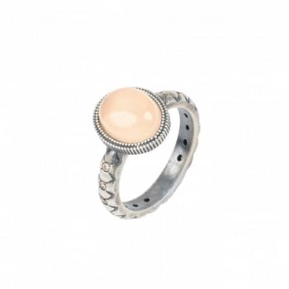 Anillo -cuarzo-rosa-y-circonitas. AN061750-15 85 euros.